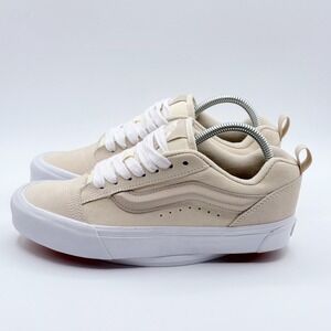 Vans Knu-Skool Size 6.5 Mens Tri-Tone Block Vintage White Suede - NEW